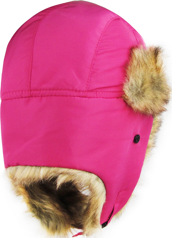 Ready to Ship Hot Pink Trapper Hat