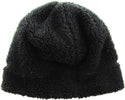 Ready to Ship Fleece & Sherpa Beanie - Black