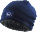 Ready to Ship Fleece & Sherpa Beanie - Blue