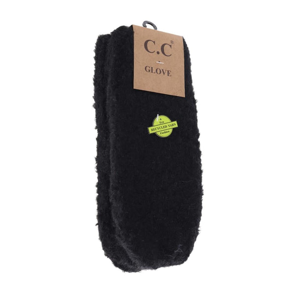 CC Beanie Ready to Ship Boucle Mittens - Black