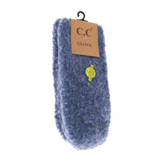 CC Beanie Ready to Ship Boucle Mittens - Blue