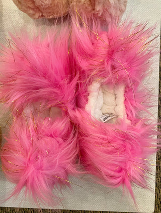 Fuzzy Soakers Ready to Ship Pink Crazy Fur Soakers