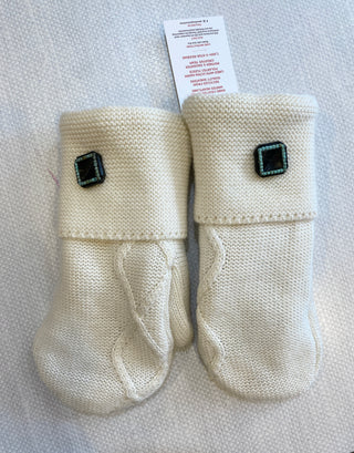 Made Again Upcycled Sweater Mittens - Ivory