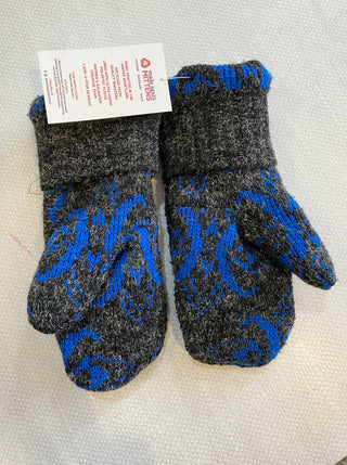 Made Again Upcycled Sweater Mittens - Charcoal