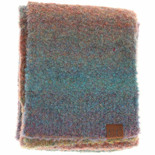 Ready to Ship Ombre Mohair Scarf - Forest