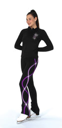 Jerry's Ribbonette Fleece Crystal Skating Pants - Orchid Purple