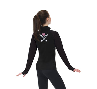 Jerry's Crossed Blades Fleece Jacket - Pink Heart