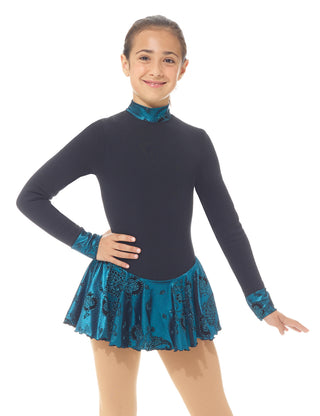 Mondor Ready to Ship Polartec Skating Dress - Turquoise Black