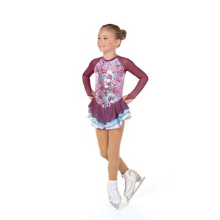 Jerry's Sequin Sea Queen #636 Skating Dress - Sangria Pearl