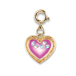 CHARM IT! Gold Heart Shaker Charm