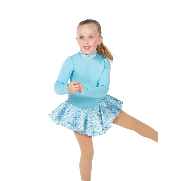 Jerry's Ready to Ship Fancy Fleece #195 Skating Dress - Crystal Blue