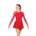 Jerry's Ready to Ship Astral Lace #26 Beaded Skating Dress - Red