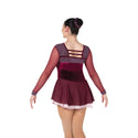 Jerry's Ready to Ship Quadrangle #43 Beaded Skating Dress - Bordeaux