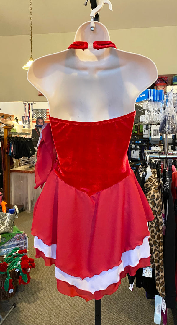 Jerry's Ready to Ship Red Halter #207A Skating Dress