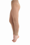 Mondor Ready to Ship Footless Crystal Icicle Skating Tights