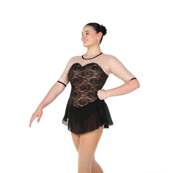 Jerry's Ready to Ship Hanover Lace #80 Skating Dress - Black