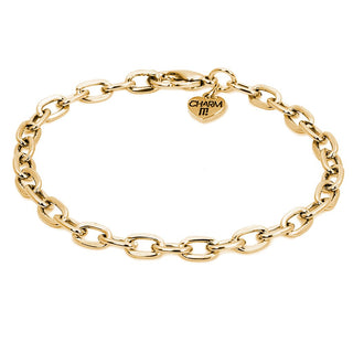 CHARM IT! Gold Chain Link Bracelet