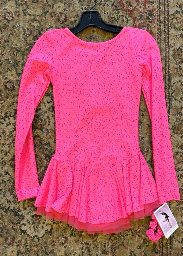 Mondor Ready to Ship #664 Skating Dress - Coral