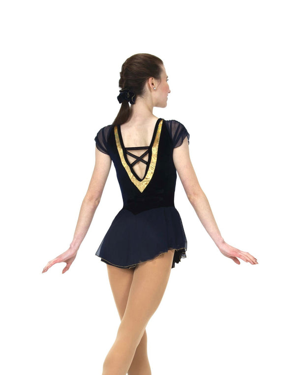 Jerry's Ready to Ship Florentine #605 Skating Dress - Navy Blue