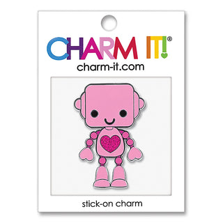 CHARM IT! Ready to Ship Love Robot Stick-on Charm