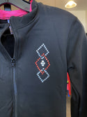 Jerry's Ready to Ship Fleece Ribbonette Crystal Skating Jacket - Pink/Coral