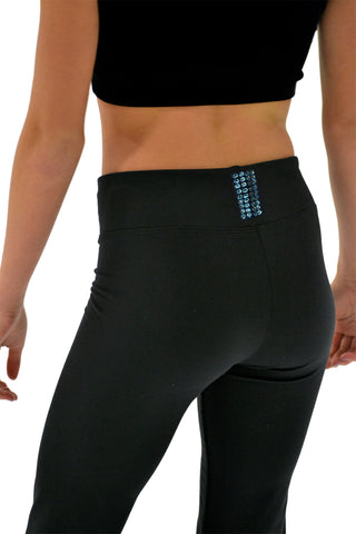 Buy turquoise CN Ready to Ship Crystal Block Skating Pants