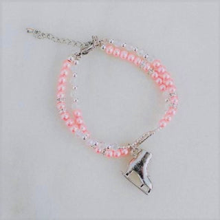 Brilliance & Melrose Beaded Skating Bracelet - Pink