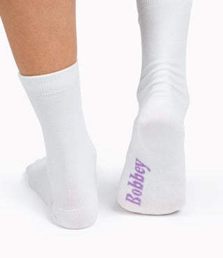 Buy white Bobbey Ready to Ship Skate Sock